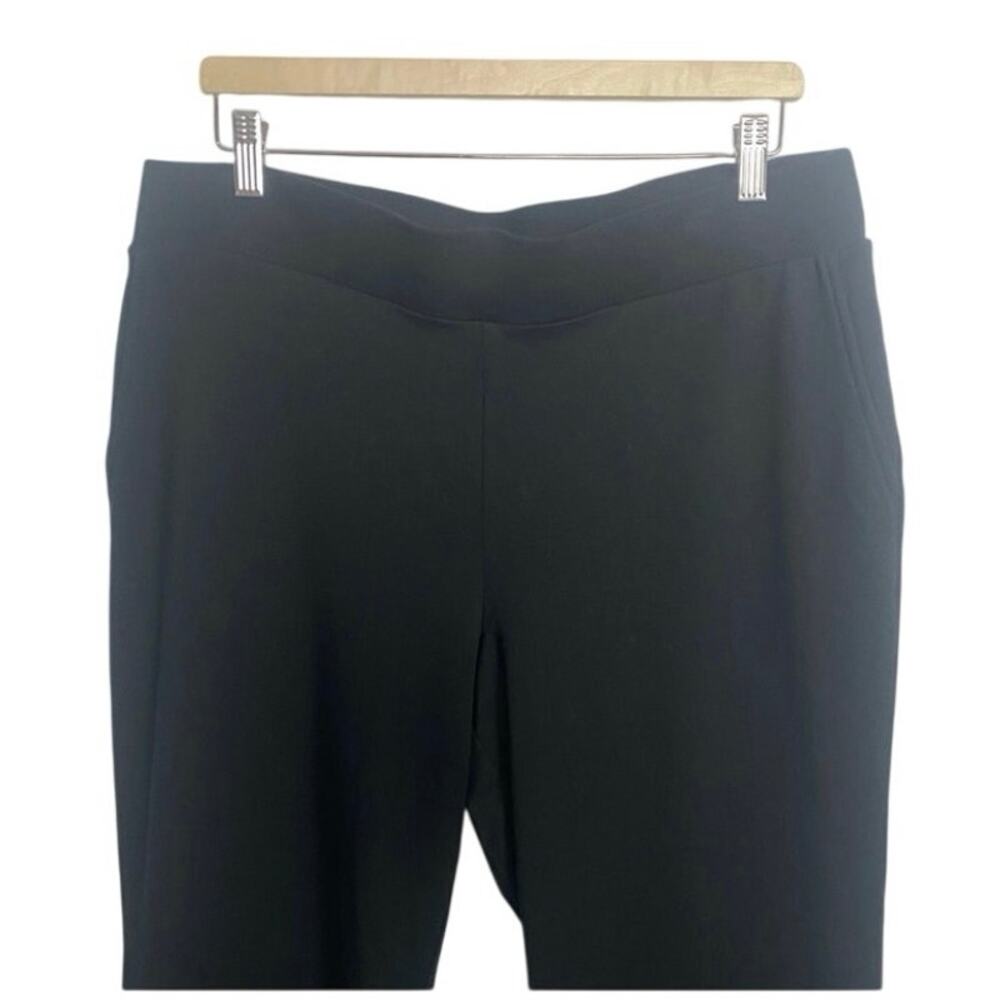Pure Jill Affinity French Terry Slim Leg Black Pull-On Comfort Pants Size XL